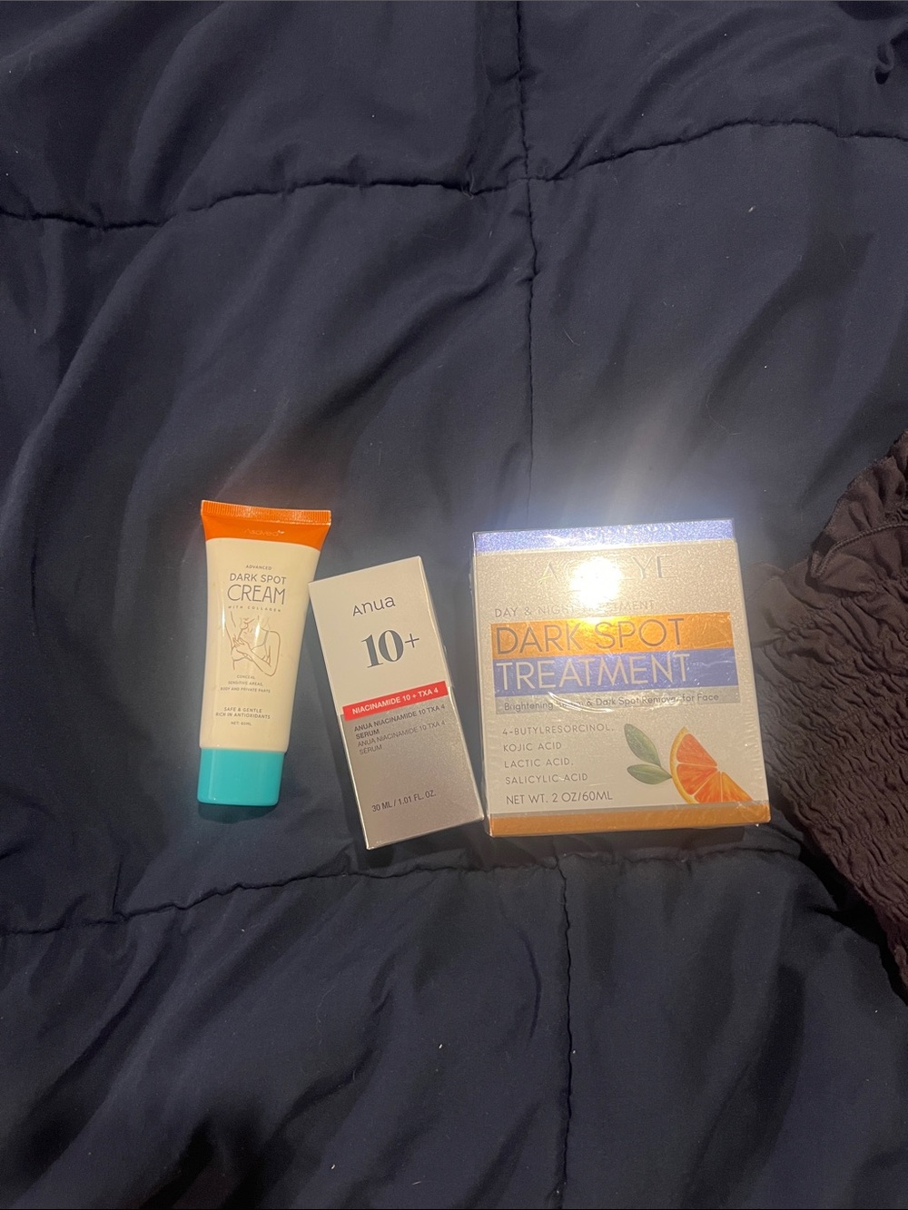 Dark Spot Treatment Skincare Trio - Orange & Teal Accents